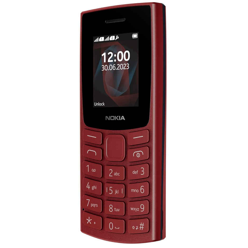 Nokia All-New 105 Single Sim Keypad Phone with Built-in UPI Payments | Long-Lasting Battery | Red