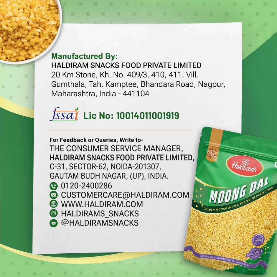 Haldiram's Moong Dal | Crispy Fried Lentil Snack