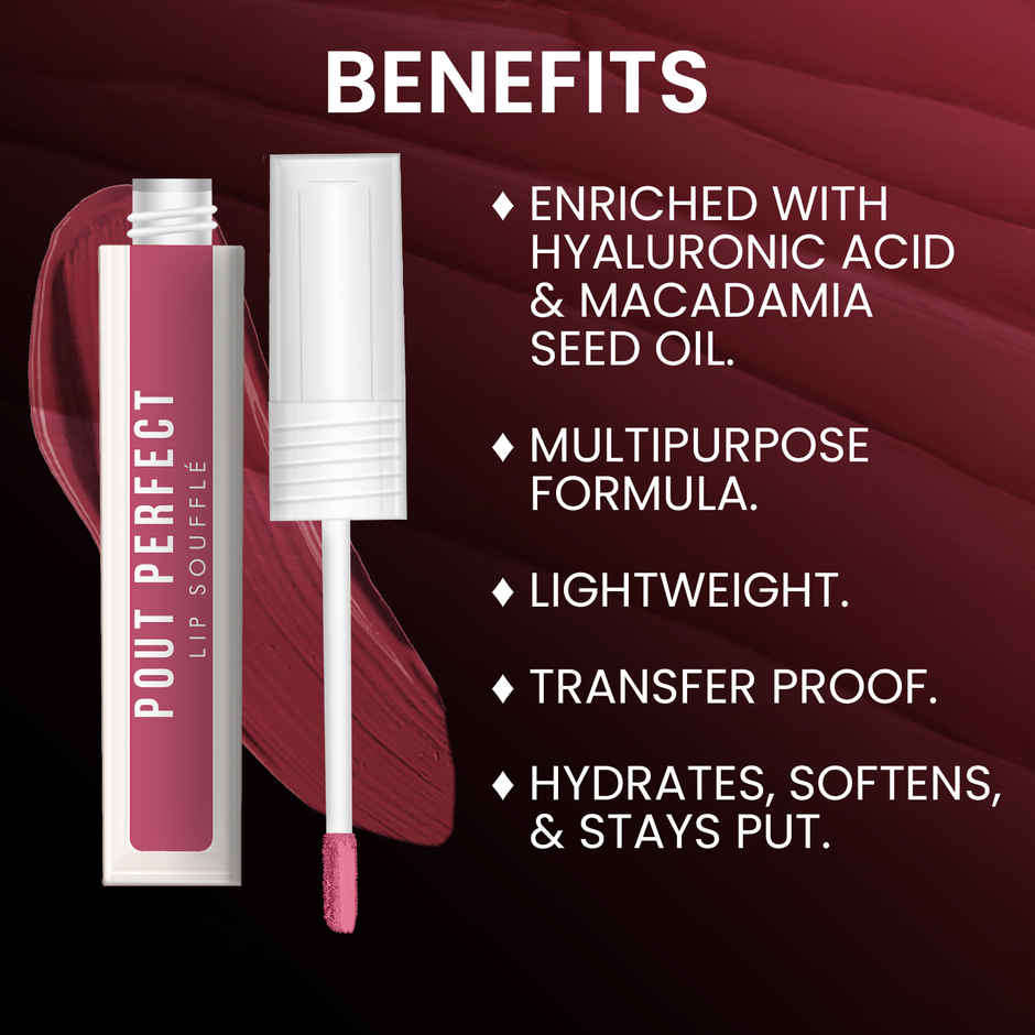 Jaquline USA Pout Perfect Lip Souffle | Frosted Petal 02