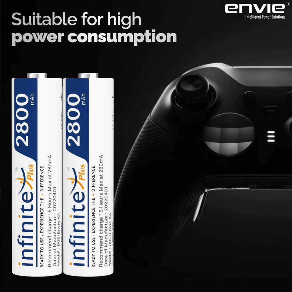 Envie Rechargeable AA 2800 mAh Infinite Plus 2PL