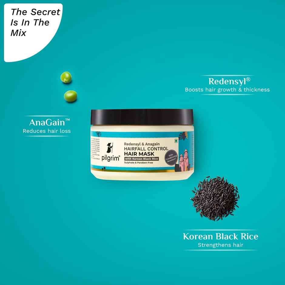 Pilgrim Redensyl & Anagain Hair Fall Control Hair Mask
