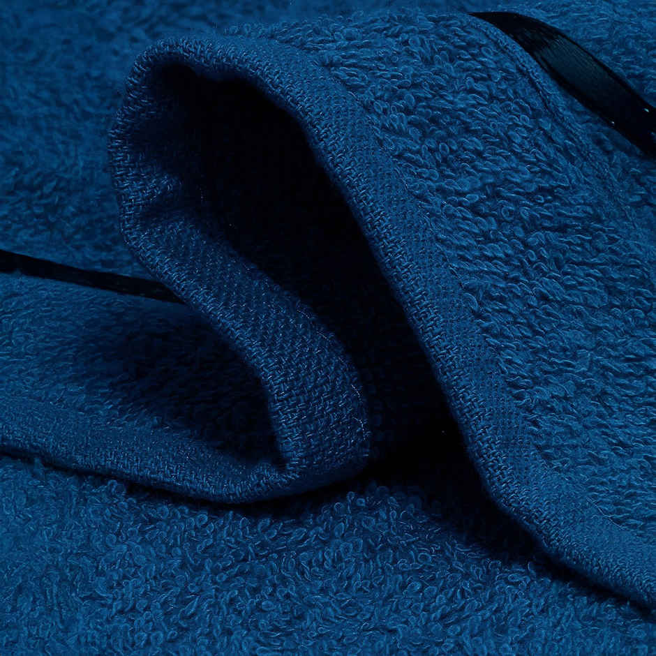 Story@Home 100% Cotton 450 6 Piece Face Towel Navy Solid