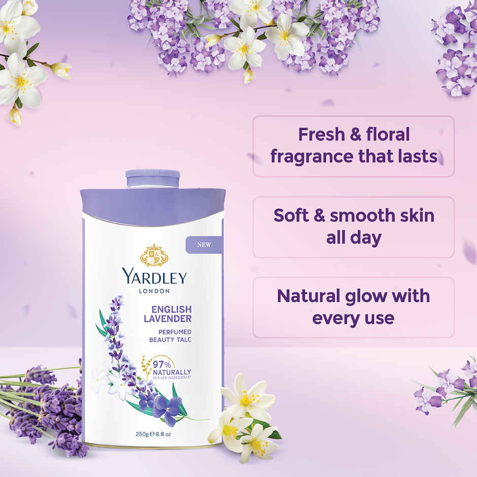 Yardley London English Lavender Perfumed Talcum Powder For Women