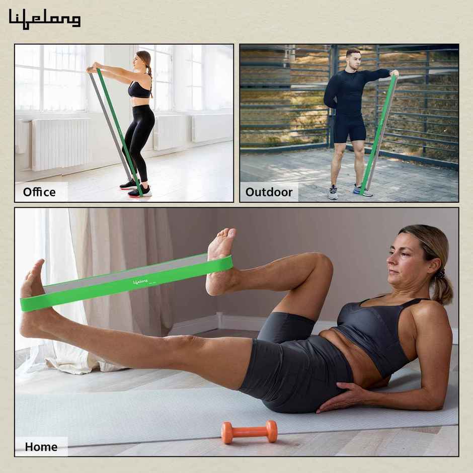 Lifelong 16-39kg Resistance Band for Workout & Pull-Up Training | Green