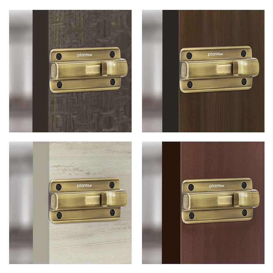 Plantex Brass Antique Heavy Duty Door Stopper - Pack of 1