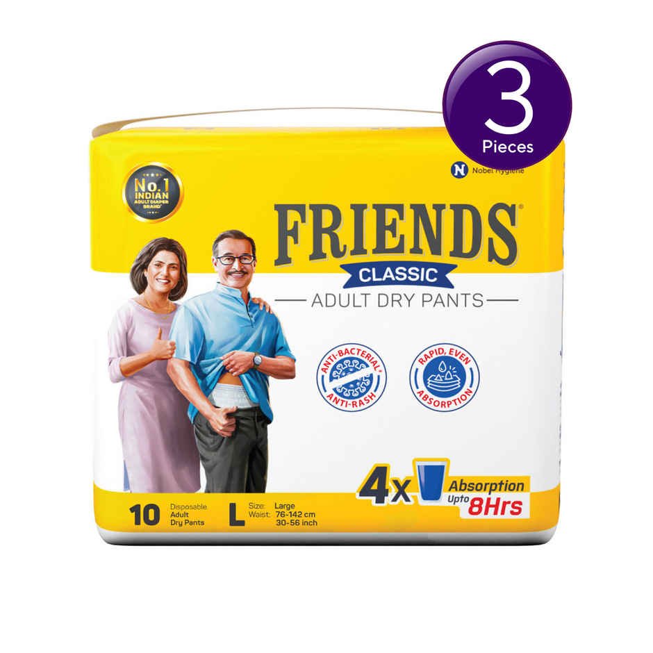 Friends Classic Adult Dry Pants (L, 30-56") Combo 