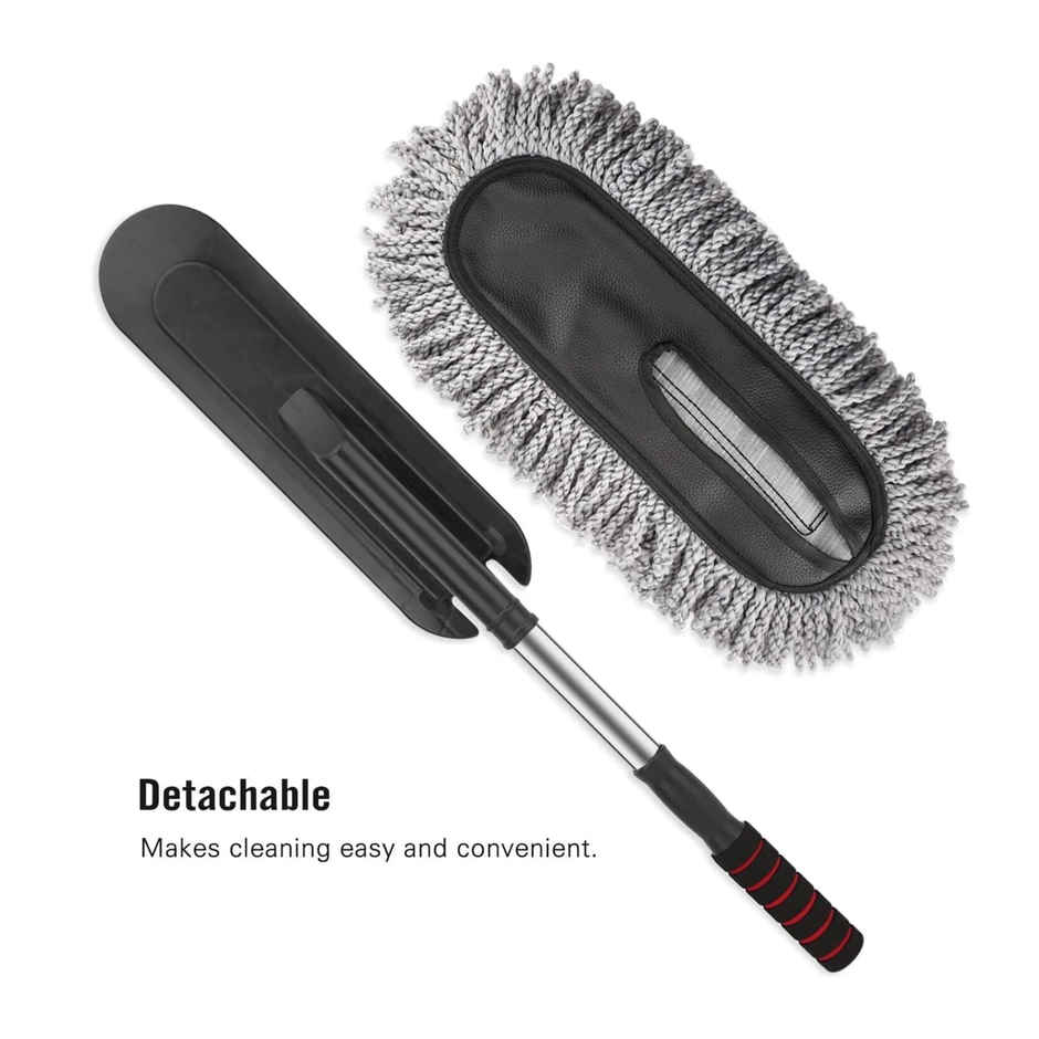 SE7EN Extendable Long Handle Car Duster - Scratch-Free Microfiber Cleaning Brush for Car