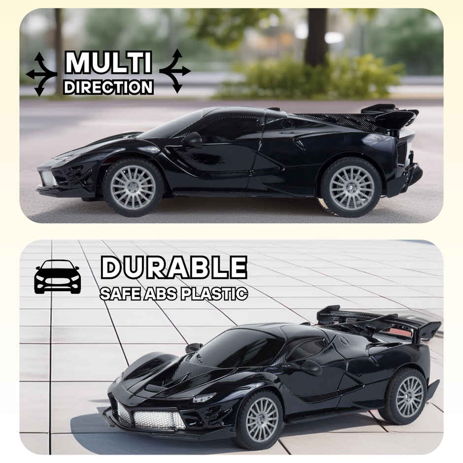 Race N Roll Hi Speed Rechargeable Remote Control Car 1:24 - Fer Black