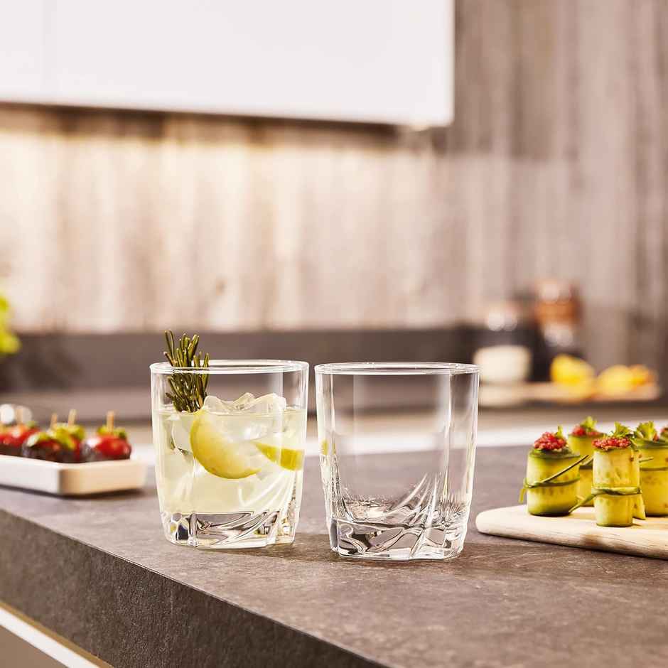 Ascot Whiskey Glass Set | Durable | Dishwasher Safe | Elegant Cocktail Tumblers | 300 ml | Luminarc