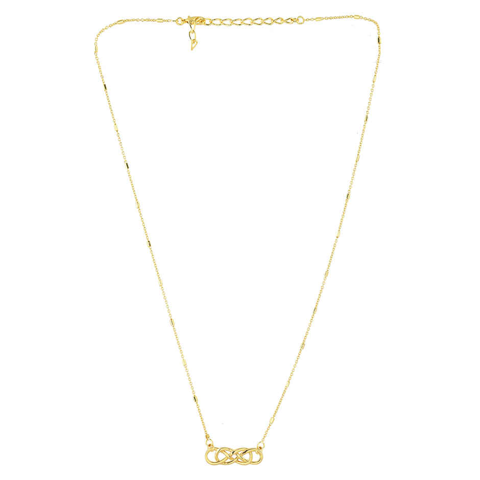 Voylla Valentine's Day Infinity Knot Of Love Pendant Necklace