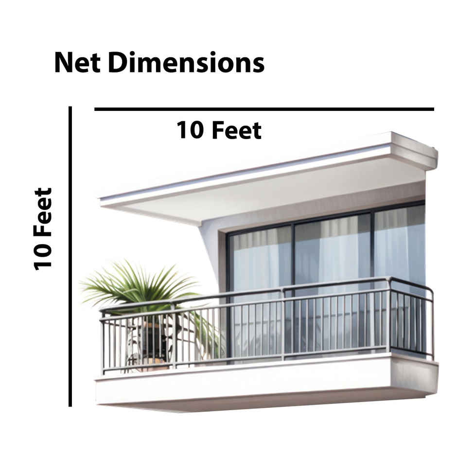 Mr. Right Pigeon Nets for Balconies, Bird Net | White | 10x10 ft