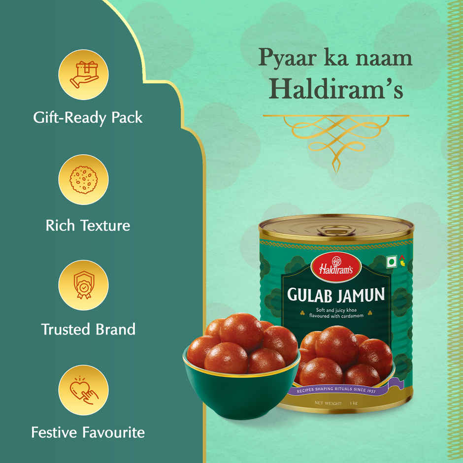 Haldiram's Gulab Jamun | Authentic Indian Sweet