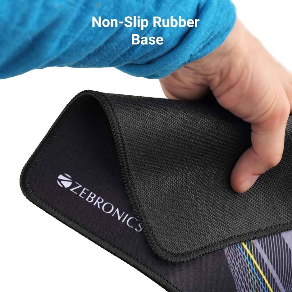 Zebroincs MSP-X2 Mouse Pad, Speed and Precision Operation, Smooth Cloth Surface  - Black
