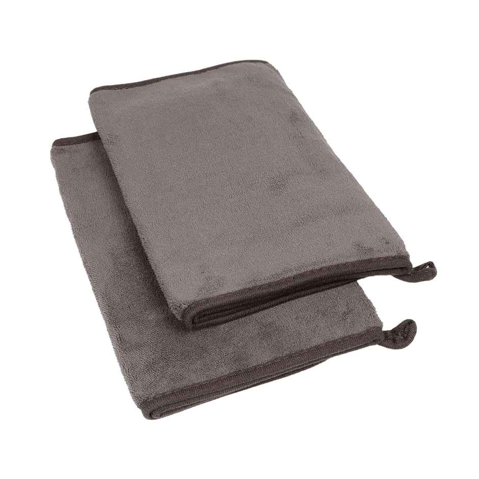 Cutting EDGE Microfiber Car Cleaning Cloth|Multipurpose for Car & Home|Set of 2|Dark Grey |75x35.5cm