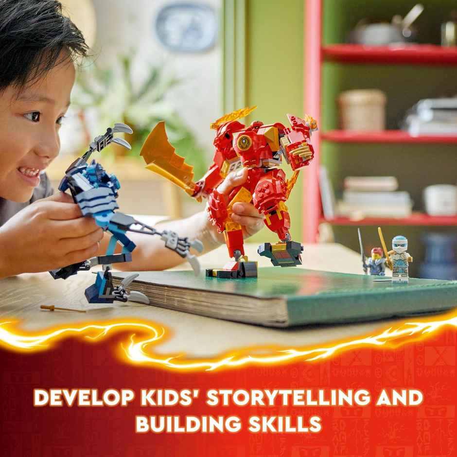 Lego Ninjago Kai’s Elemental Fire Mech Toy (322 Pieces)