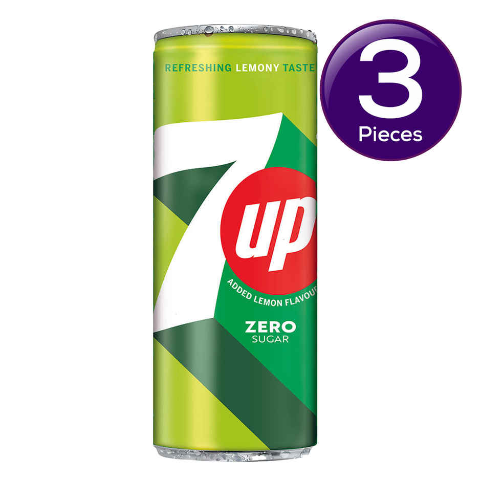 7 Up Lemon Zero Sugar Soft Drink Can Combo | Carbonated Beverage