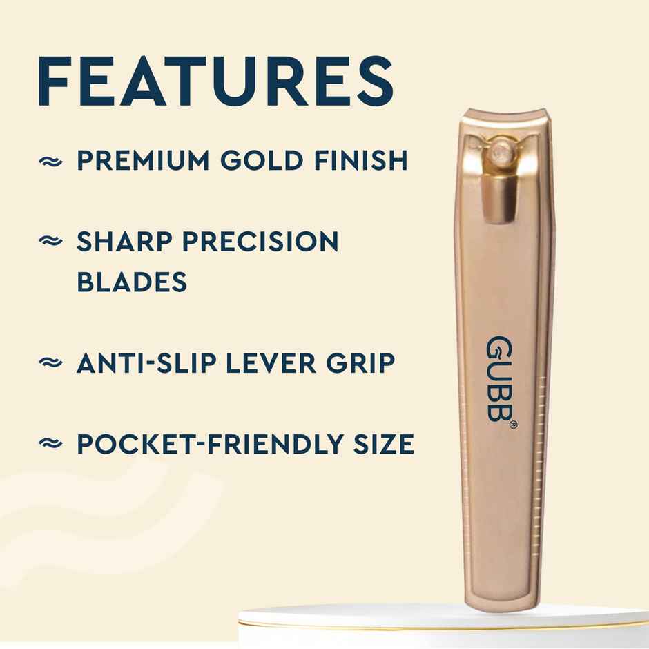 GUBB Nail Clipper Gold (Carbon Steel 1.7 mm)