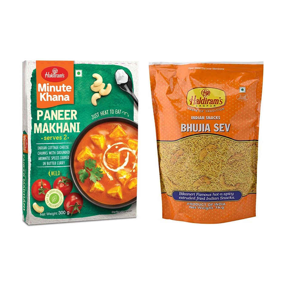 Haldiram'S Ready To Eat Paneer Makhani(300gms) & Haldiram'S Bhujia(1kg) Combo