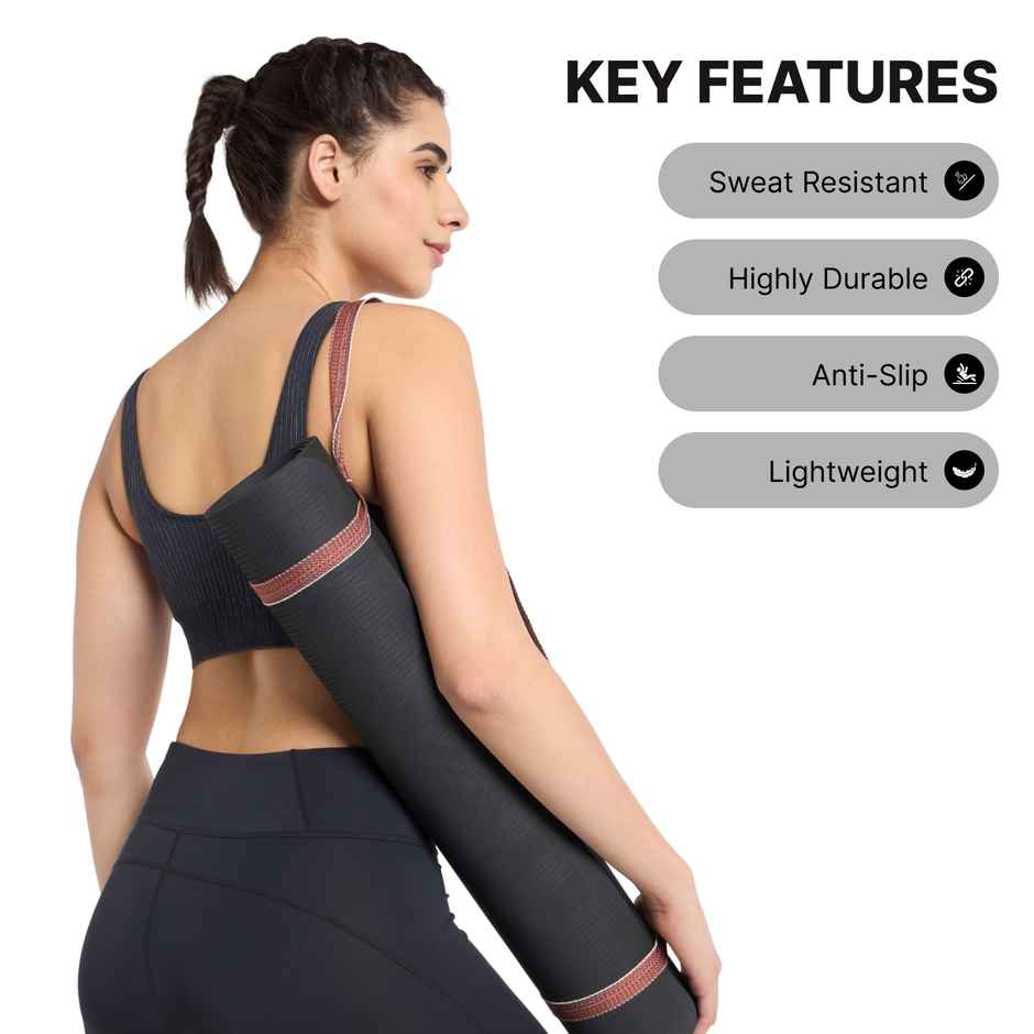 HRX Yoga Mat | 4mm | Black