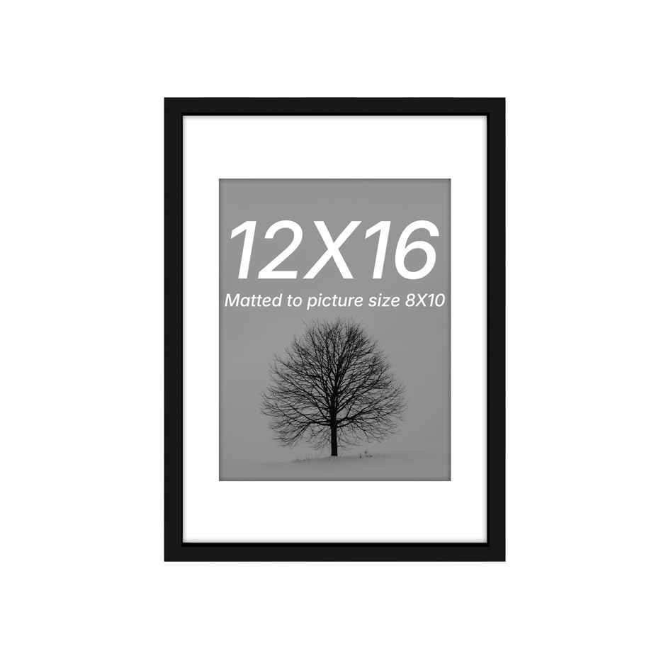Art Street Document A3 Wall Photo Frame for Photograph |12 x16 Inche Matted to 8x10 Inche Black