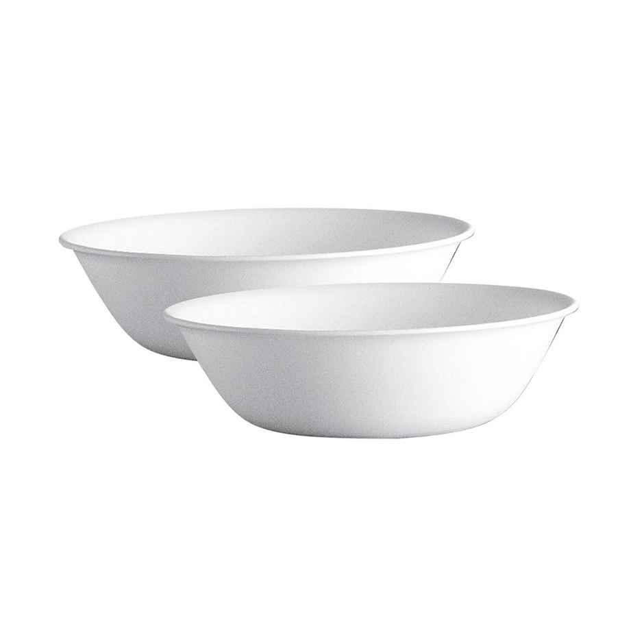Corelle Winter Frost White 950 ml Serving Bowl - Pack of 2