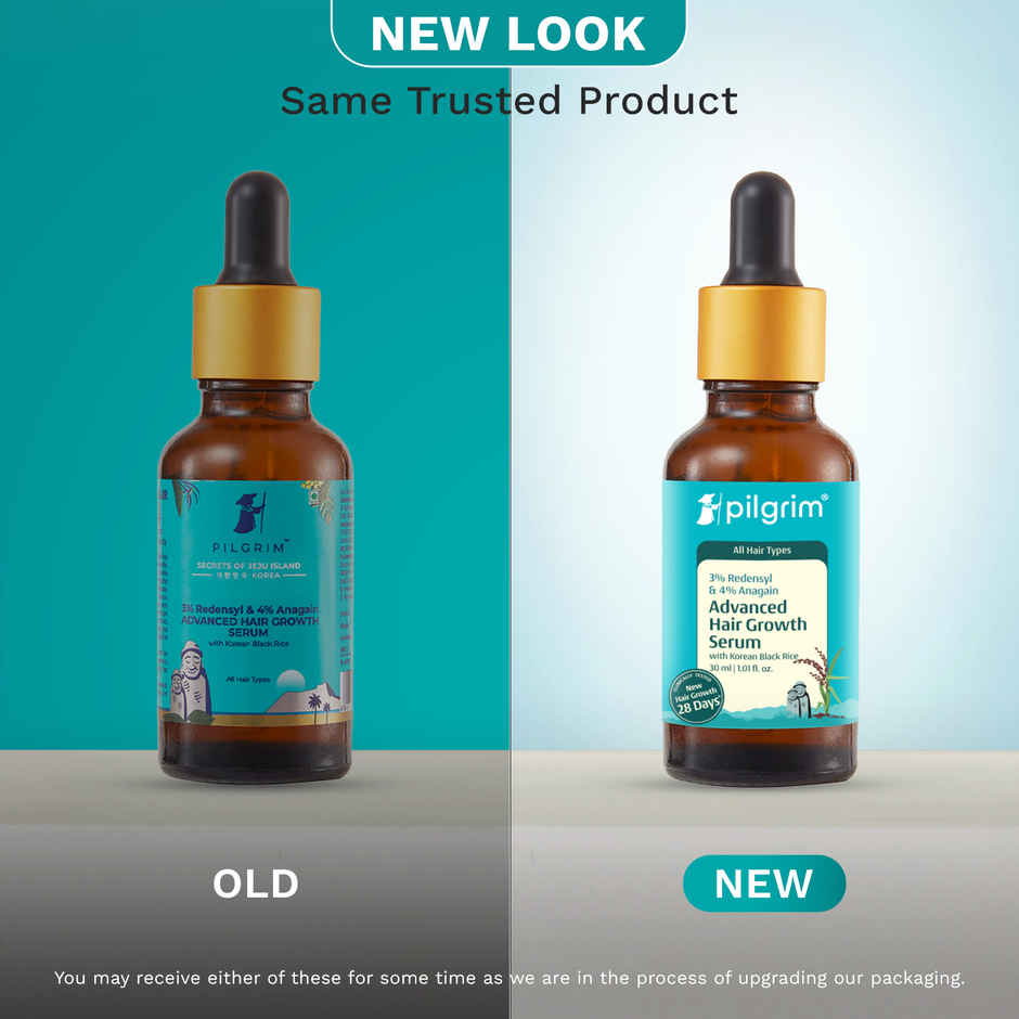 Pilgrim Advanced Hair Growth Serum with Redensyl & Anagain Reduces Hair Fall & Boosts Hair Growth