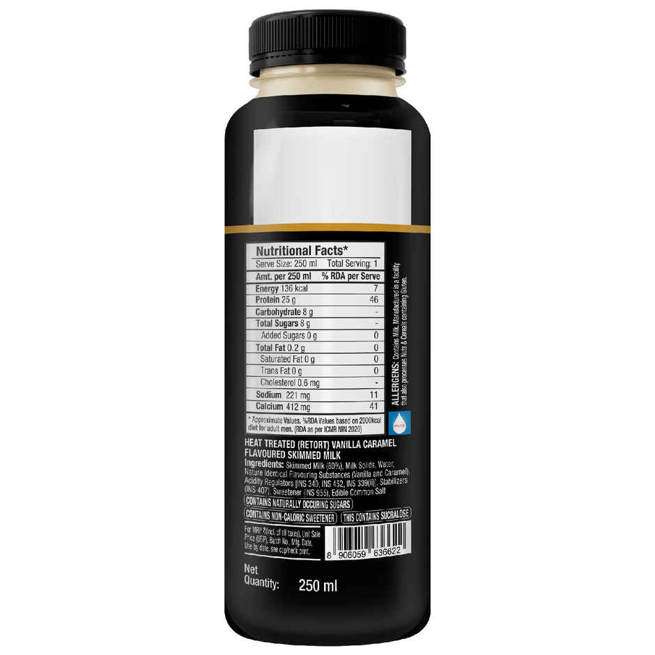 Epigamia Turbo Vanilla And Caramel Protein Milkshake
