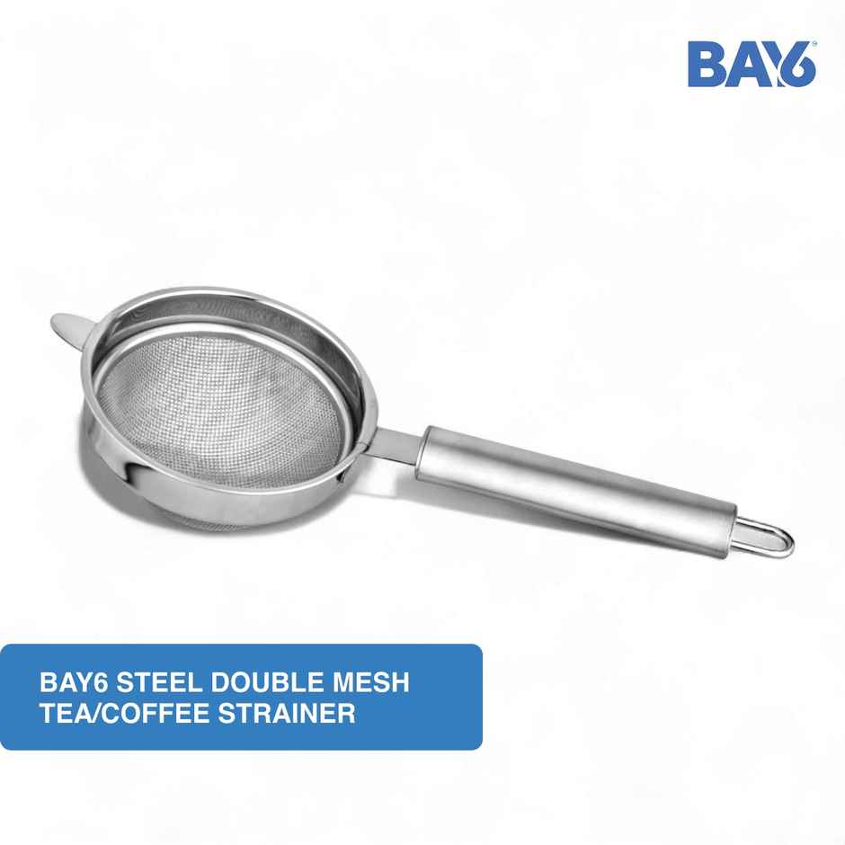 BAY6 Steel Double Mesh Tea/Coffee Strainer