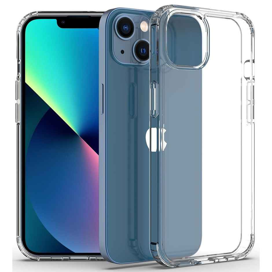 Kapaver Iphone 13 Back Cover Case | Hybrid - Crystal Clear