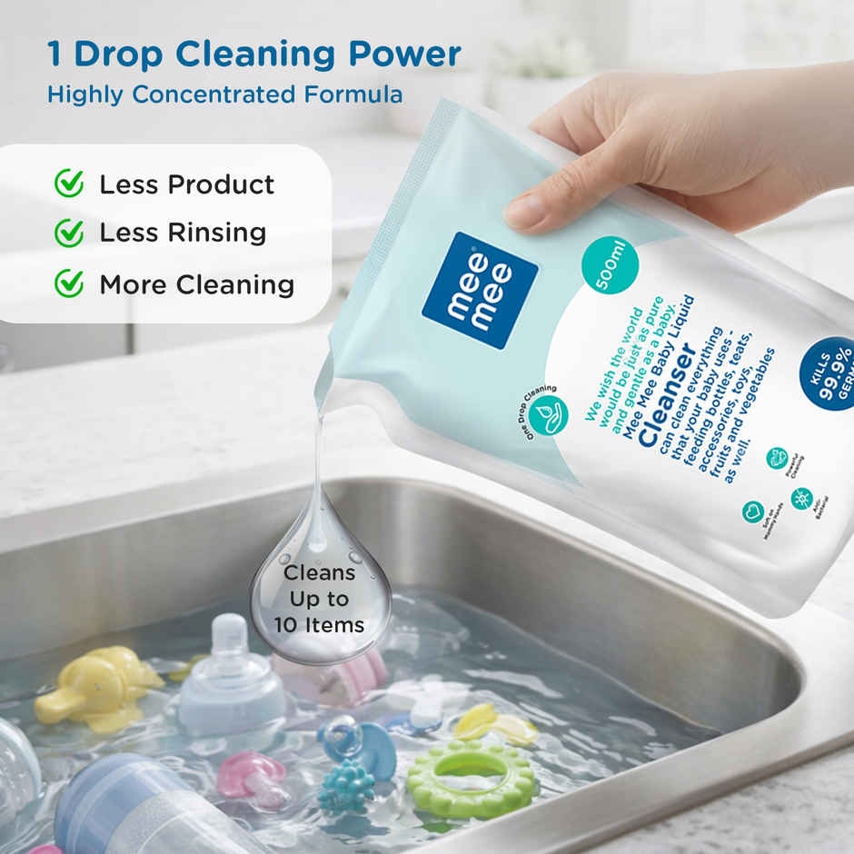 Mee Mee Anti-Bacterial Baby Liquid Cleanser Refill Pack