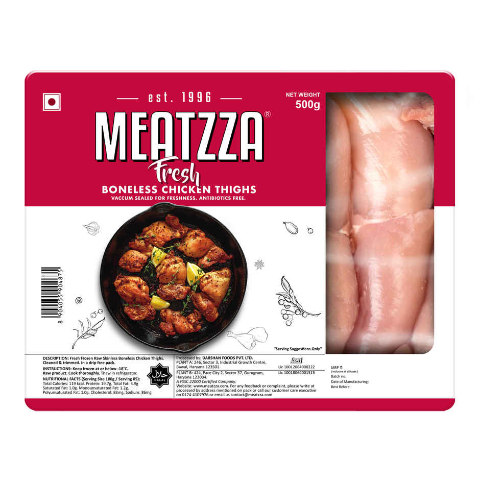 Meatzza Fresh Boneless Chicken Thighs