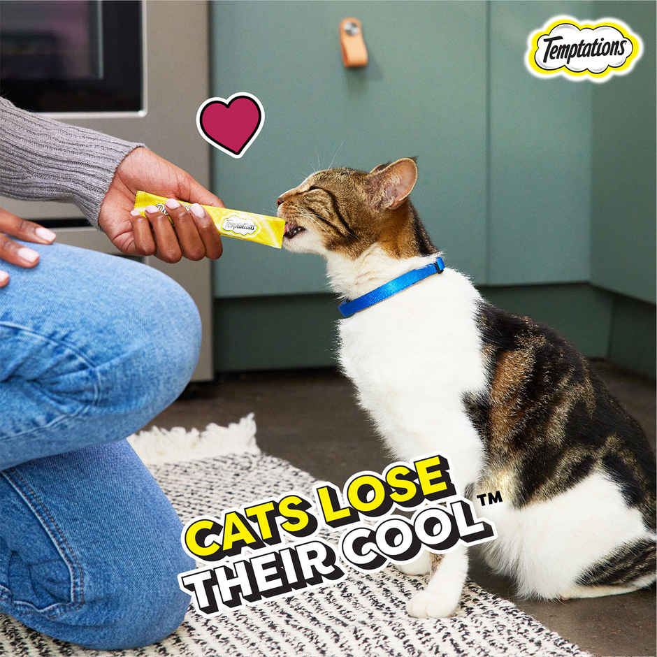 Temptations Adult Chicken & Tuna Creamy Purrrr-ee Cat Treats