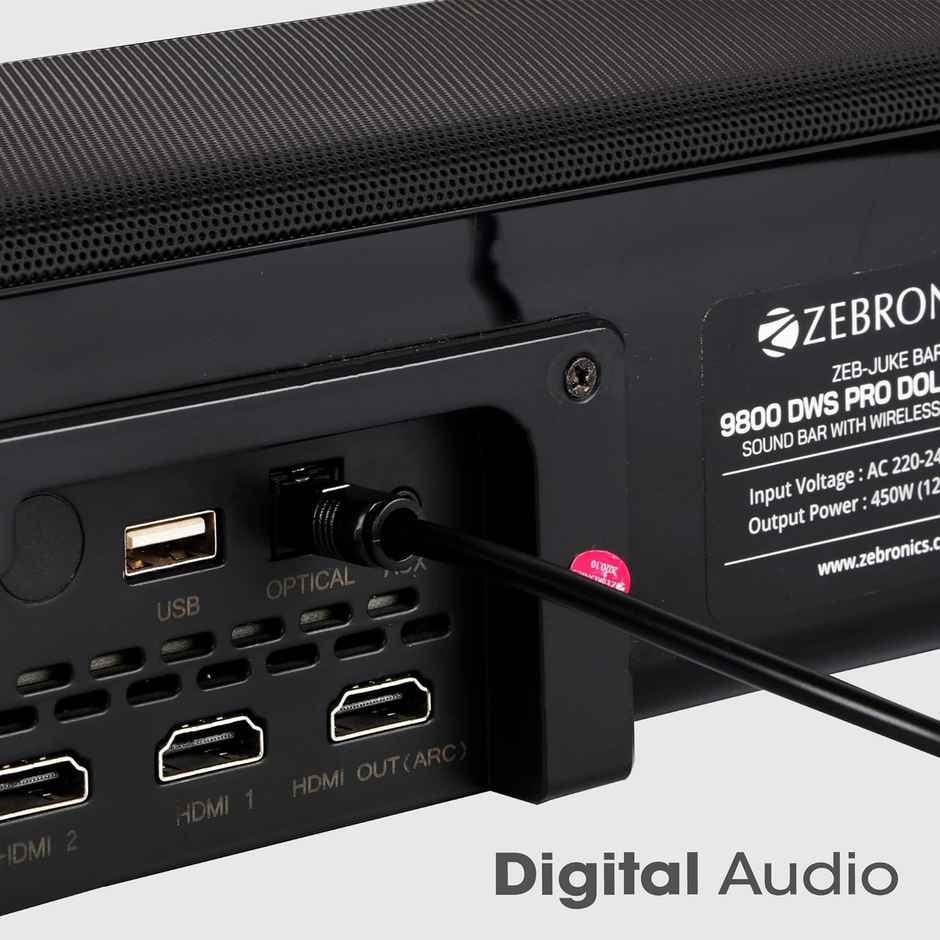 Zeb Oc150 Optical Cable Dolby Digital Plus Support, 8Channel Audio Support 1.5M, Smart Tv, Soundbar