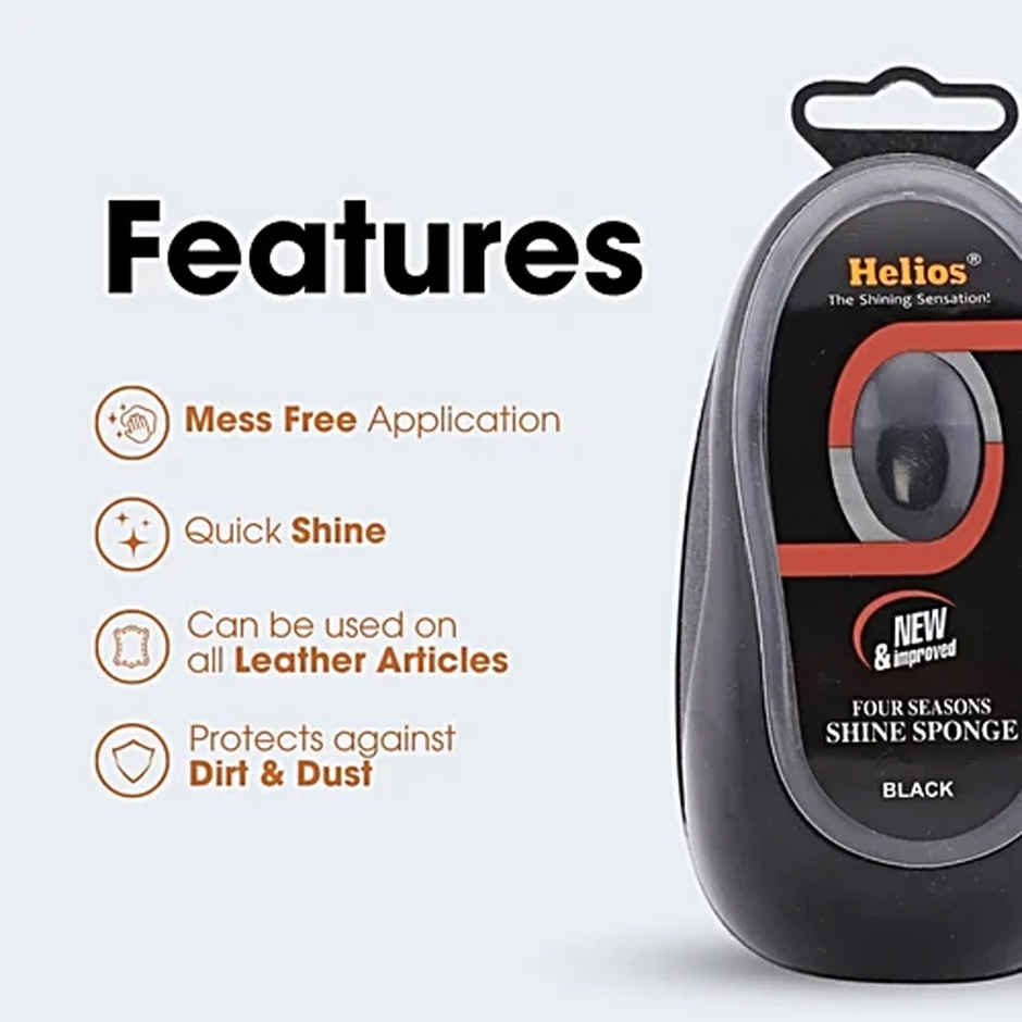 Helios Four Seasons Shine Sponge | Black