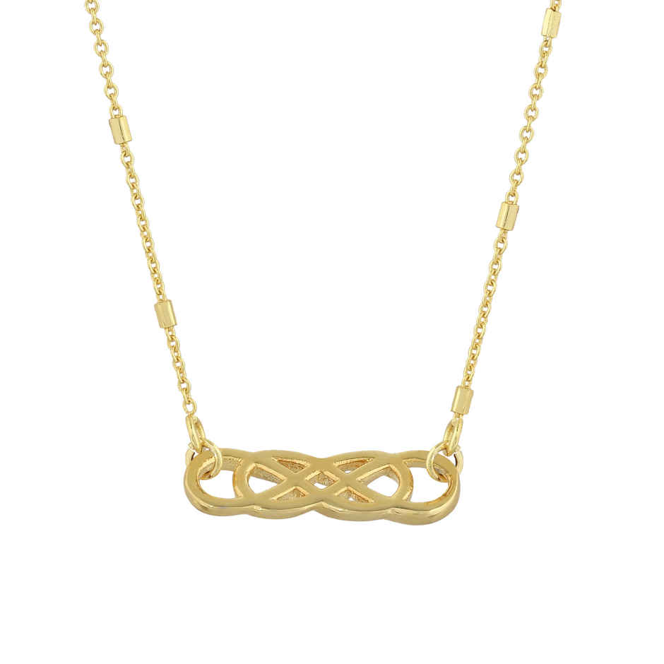 Voylla Valentine's Day Infinity Knot Of Love Pendant Necklace