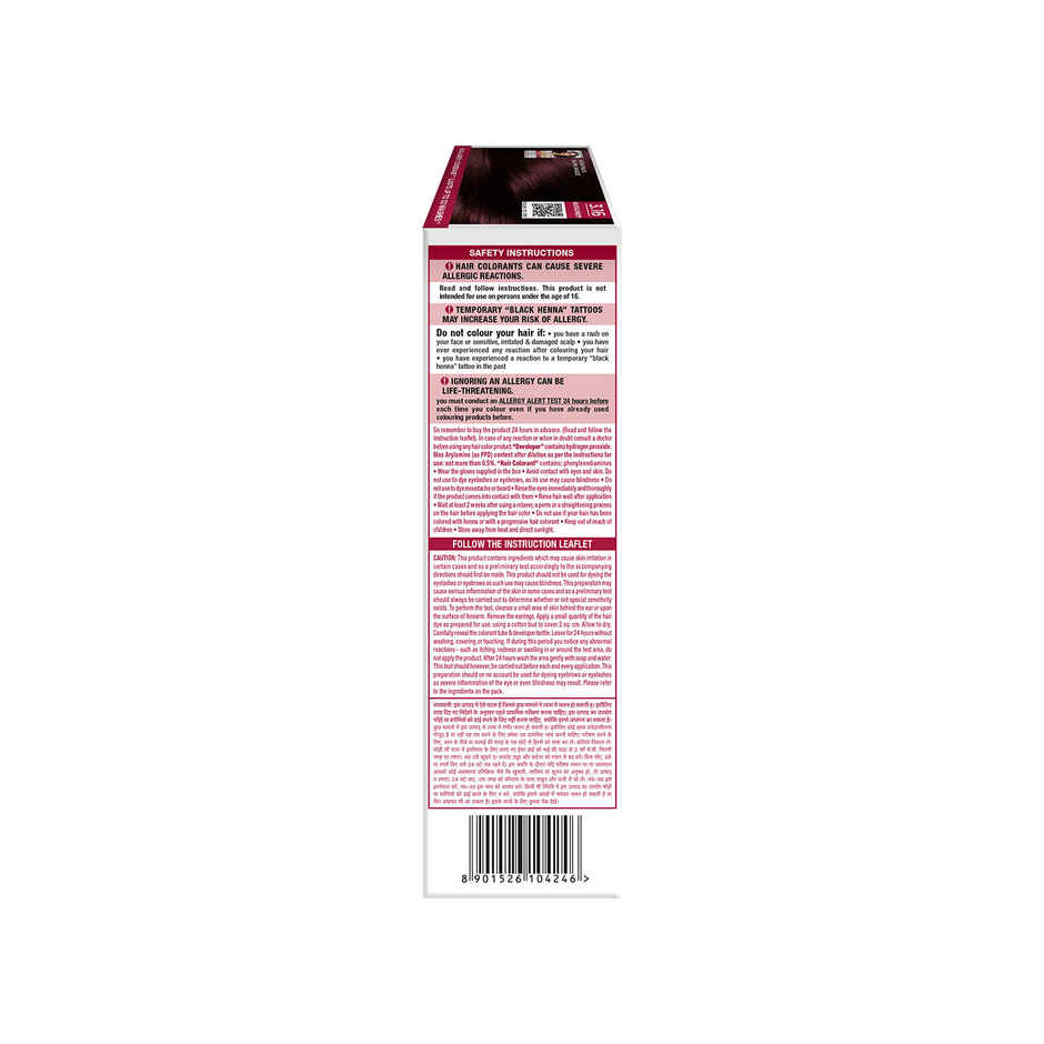 L'Oreal Paris New Excellence Creme Hair Color Mini Shade 3.16 Burgundy | 20g + 20ml + 5ml + 5g