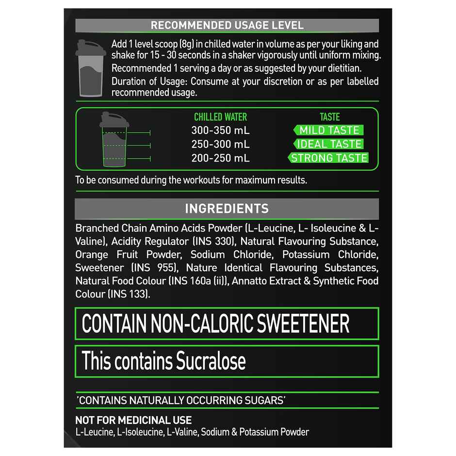 Muscleblaze Bcaa Pro, Powerful Intra Workout With 5 G Vegan Bcaas (Tropical Fest, 30 Servings) (240g) & Muscleblaze Pre Workout 200 Xtreme (Fruit Punch, 30 Servings) (200g) Combo