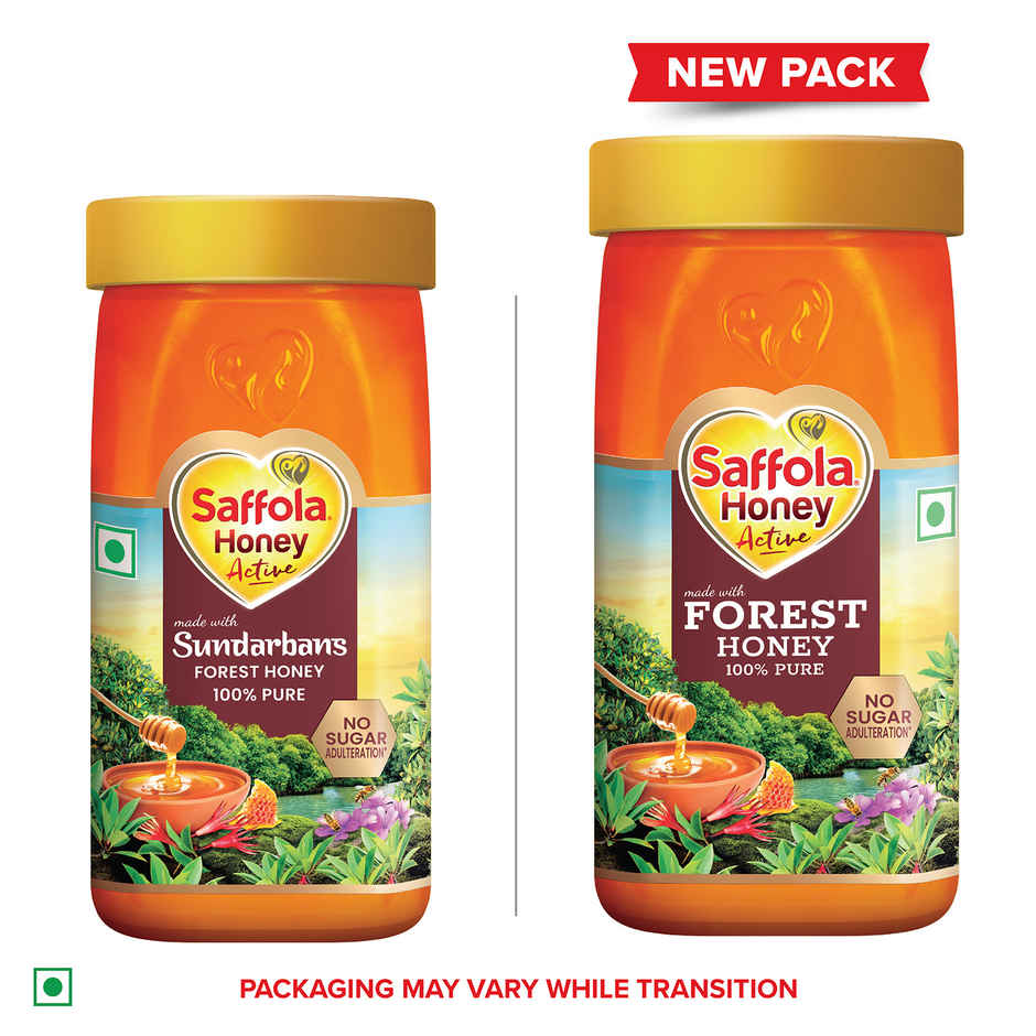 Saffola Honey Active | Made With Sundarban Forest Honey | Totally Pure Honey