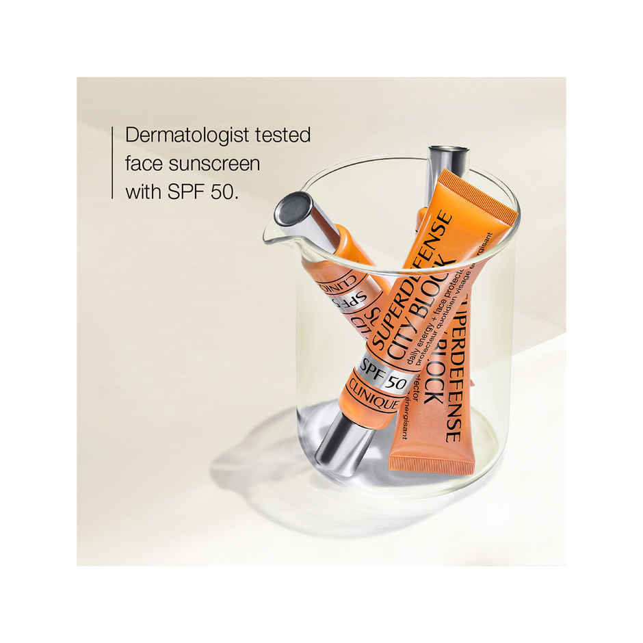 Clinique Superdefense City Block Spf 50 Daily Energy + Face Protector Sunscreen