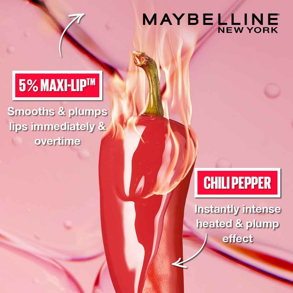 Maybelline Lifter Plump - Plumping Lip Gloss, Red Flag