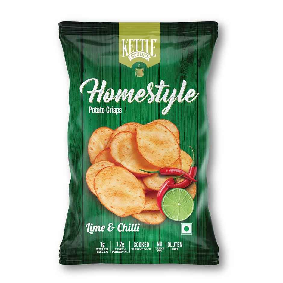 Kettle Studio Homestyle Potato Crisps Lime & Chilli