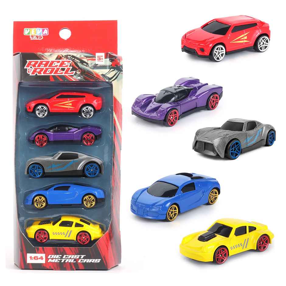 Race N Roll 1:64 Metal Die Cast Car |  Pack of 5