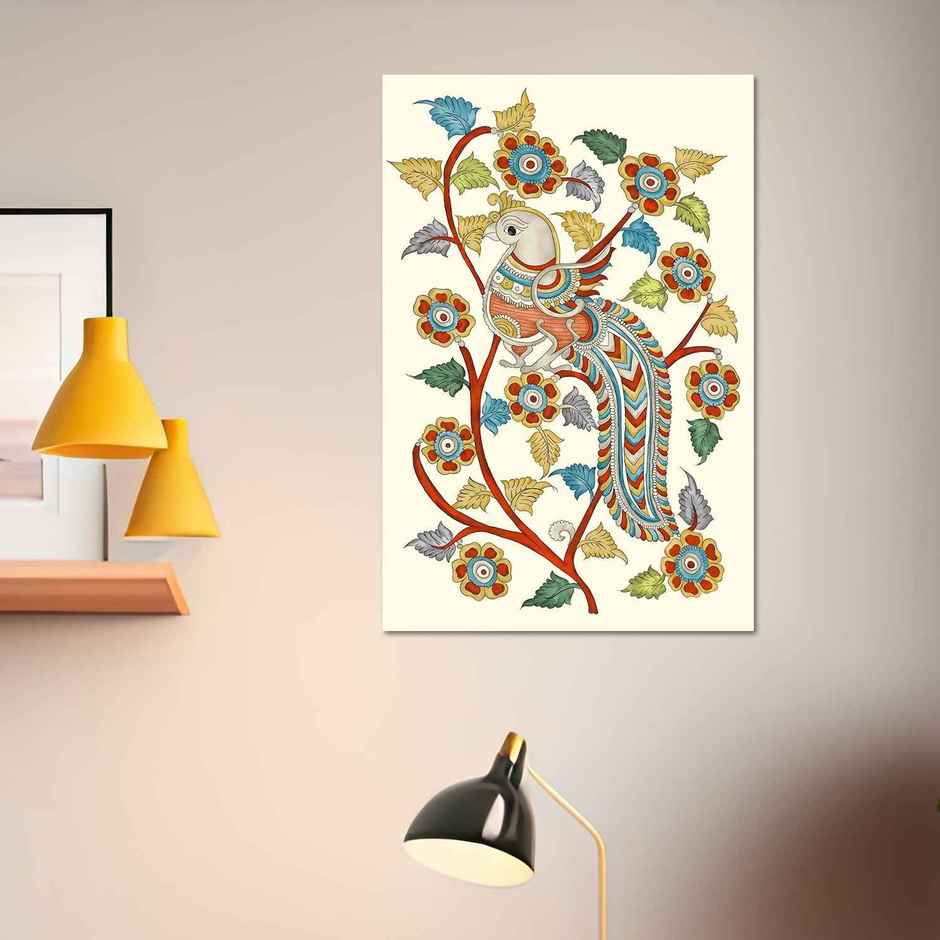 Paper Plane Design Indian Ethnic Traditional Wall Poster | Size 12 x 18 Inch | D97