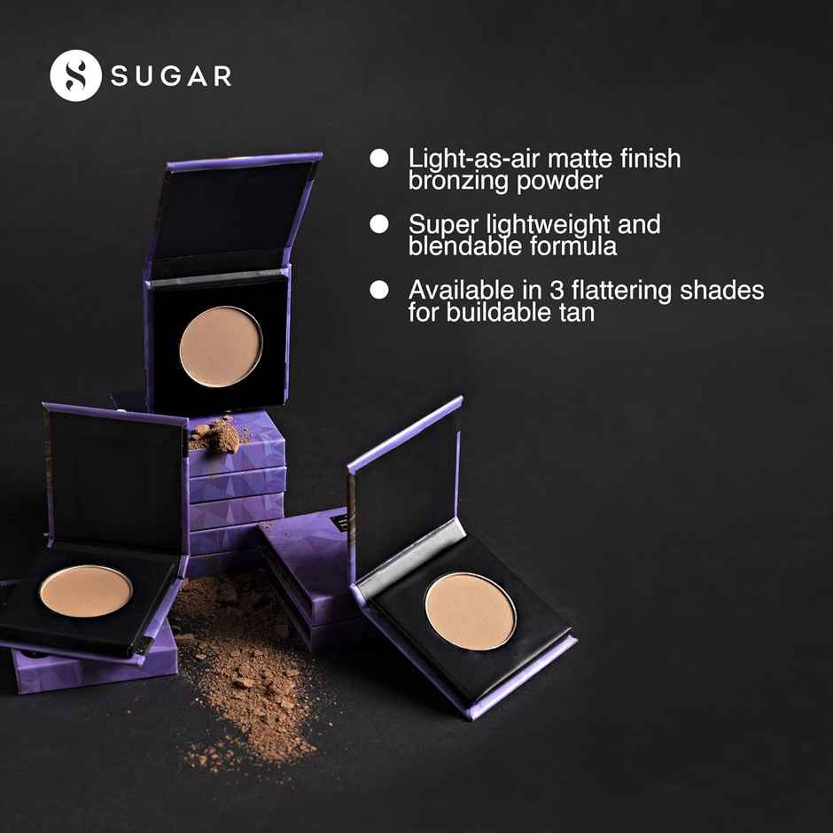 SUGAR Cosmetics Contour De Force Mini Bronzer - 01 Taupe Topper