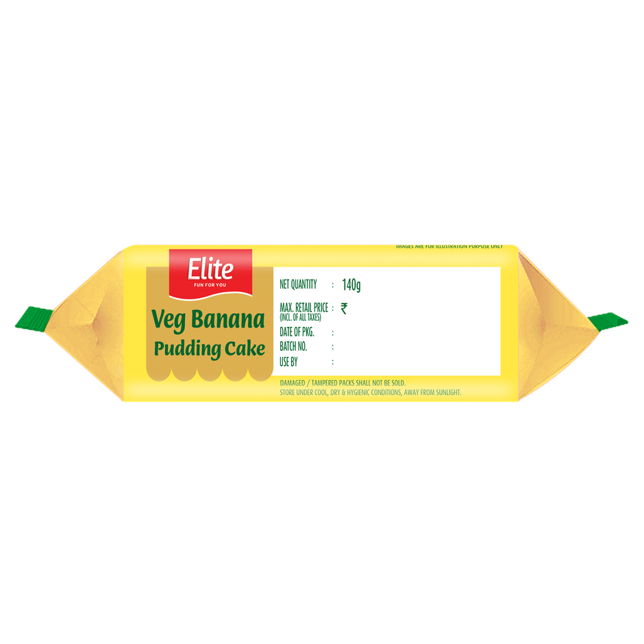 Elite Veg Banana Pudding Sliced Cake