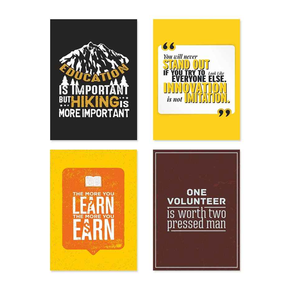 Paper Plane Design Wall Posters For Office Decor | Set of 10 | Size | 12 Inch x 18 Inch | D16