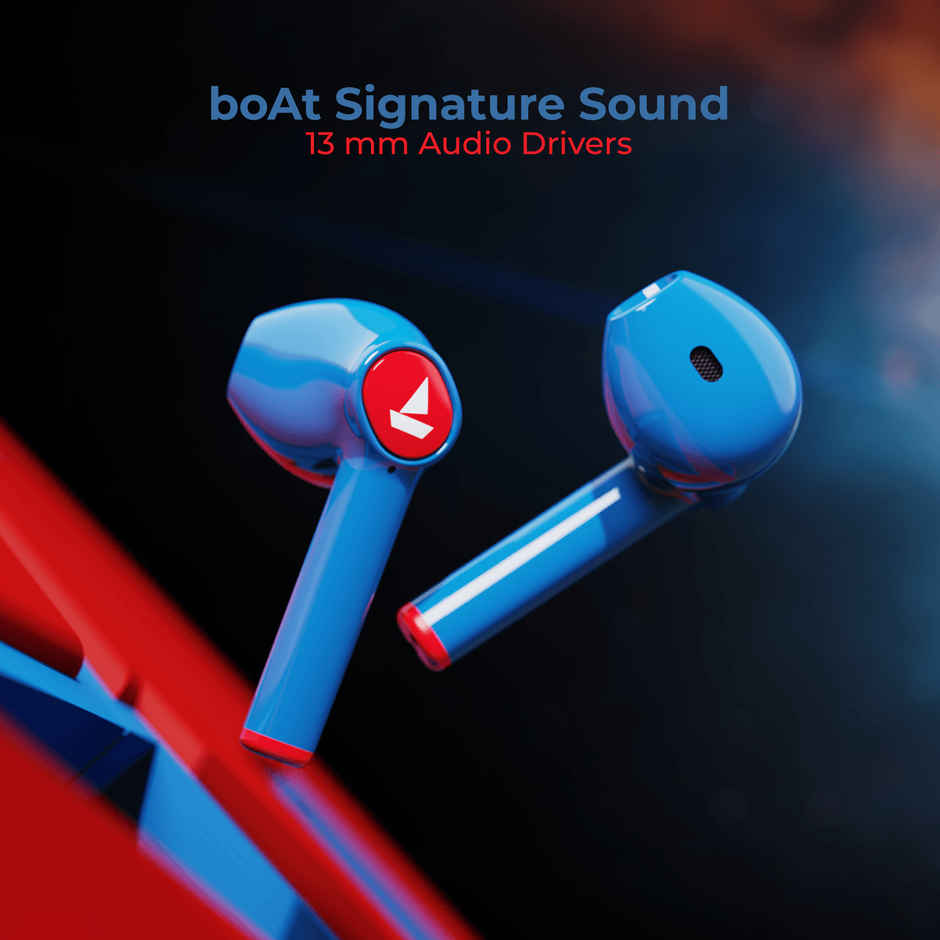 boAt Airdopes 131 TWS Earbuds w/ 60 Hrs Playtime, ASAP Charge, 13mm Drivers & BTv5.1 - Captain's Blue