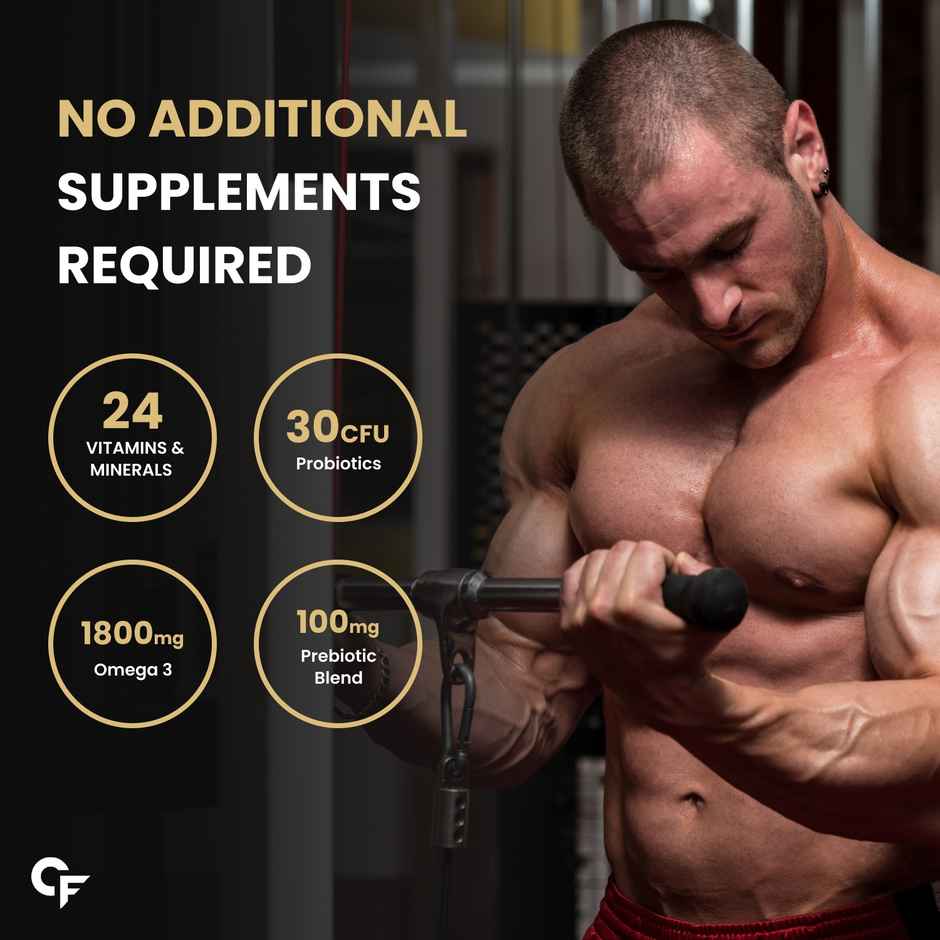 Carbamide Forte Mass Gainer With 54G Protein, 250G Carbs Vanilla Banana Flavour Weight Gainer