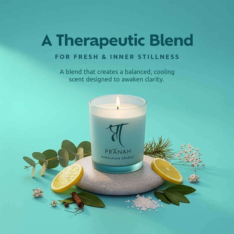 Pranah Senses | Himalayan Drizzle | Scented Candle