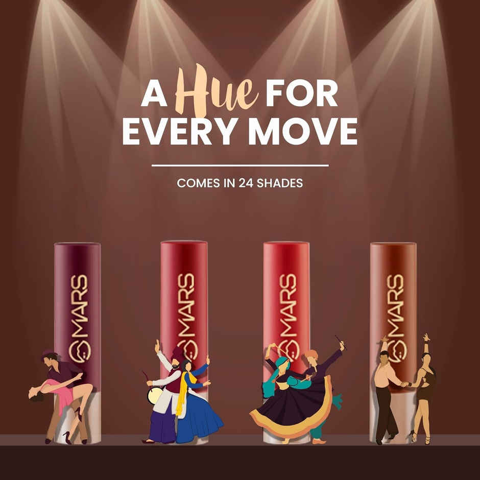 MARS Cosmetics Creamy Matte Long Lasting Lipstick For Women | 10-Disco Deewane